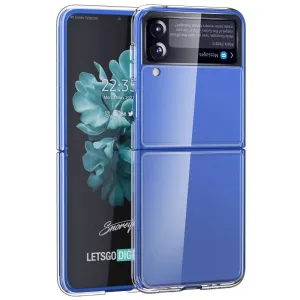 Samsung Galaxy Z Flip4 (5G) Hårdt Bagside Cover Plastik - Gennemsigtigt