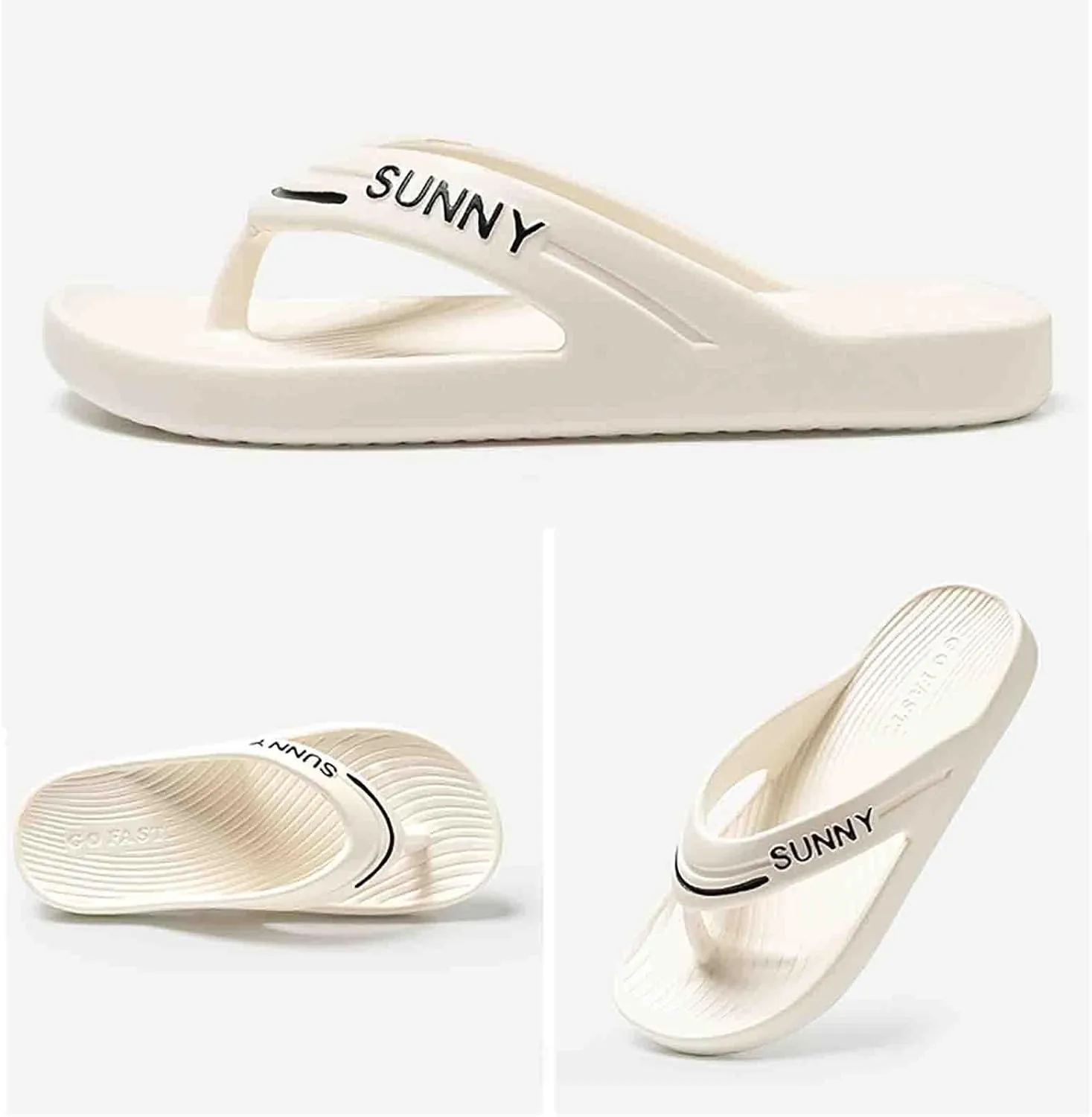Sandals for Women Women's Arch Support Flip Flops Shower Shoes Slip on Lightweight Athletic Thong Sandals