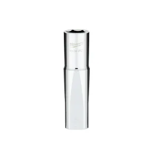 Socket - Milwaukee 1/2 in. Drive 9/16 in. SAE 6-Point Deep Socket with FOUR FLAT™ Sides, 45-34-9127
