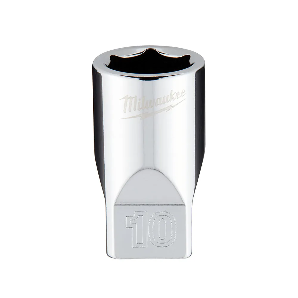 Socket - Milwaukee 1/4 in. Drive 10mm Metric 6-Point Socket, 45-34-9036