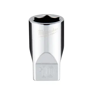 Socket - Milwaukee 1/4 in. Drive 10mm Metric 6-Point Socket, 45-34-9036