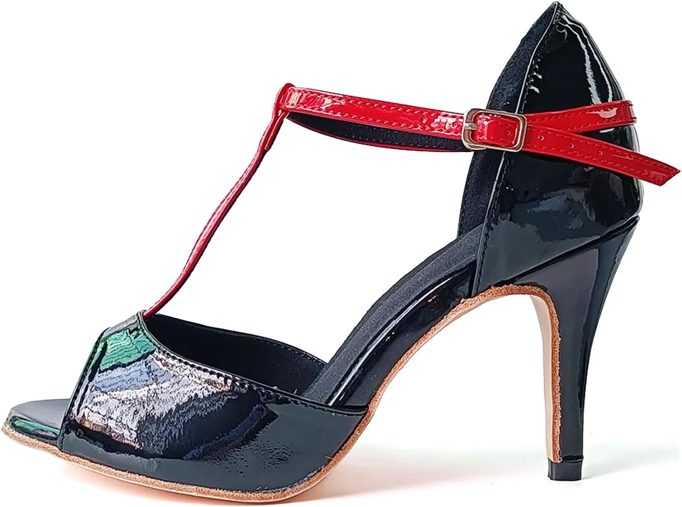 SWDZM Women's Latin Dance Shoes Open Toe Ballroom Salsa Tango Dance Practice Performance Shoes,Model YCL600