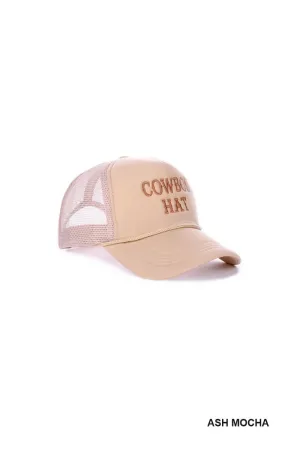 Tan cowboy hat