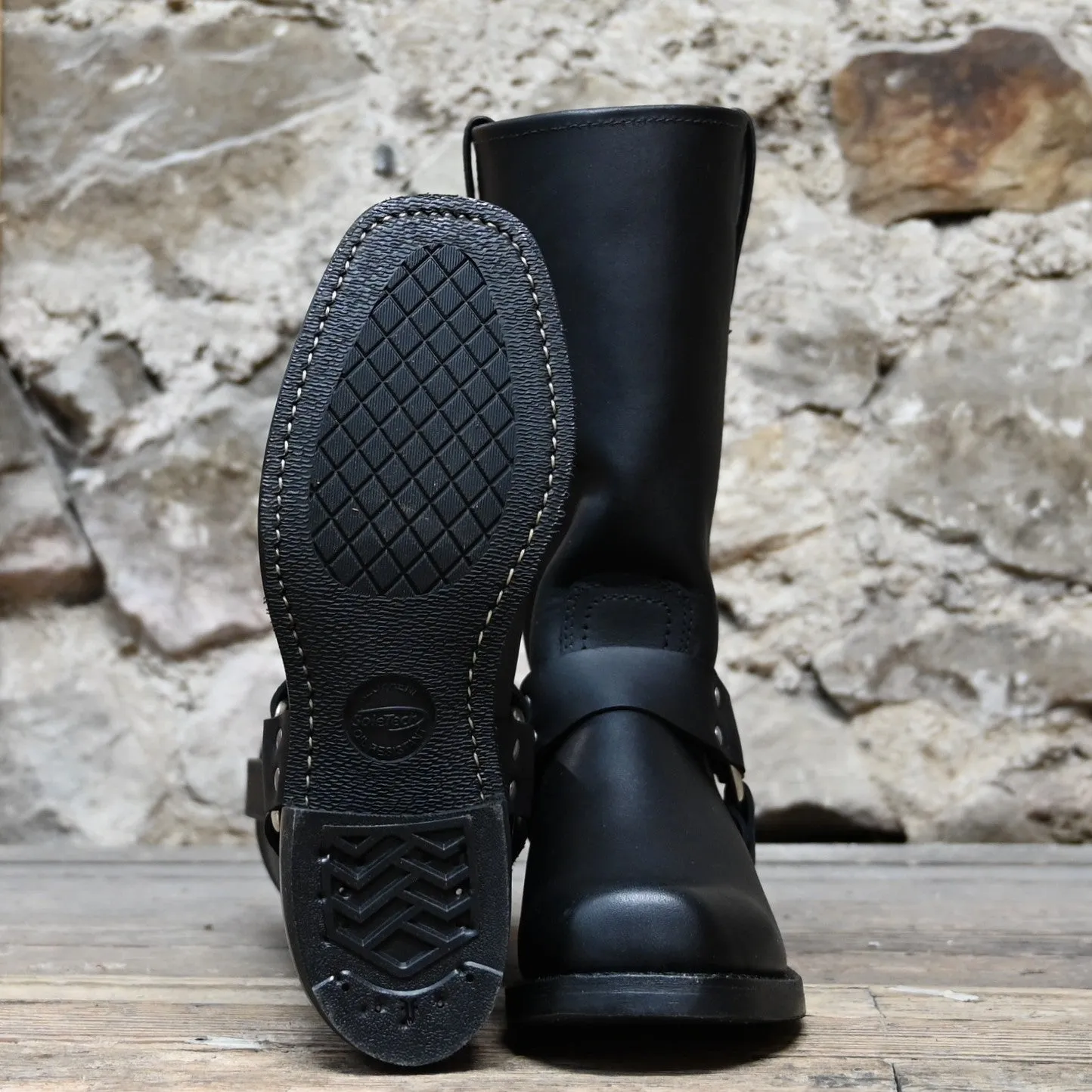 The FRYE Company Harness 12R Boot in Black