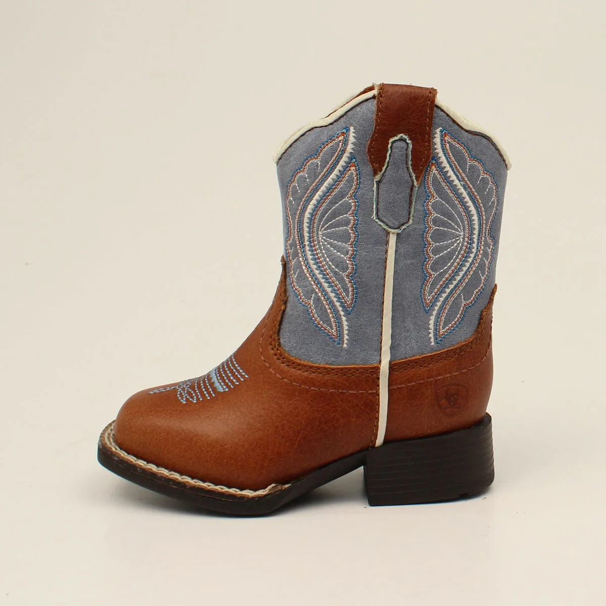 Toddler Ariat A441002508 LIL'STOMPERS Shelby Light Blue Top Tan Boot (Discontinued)