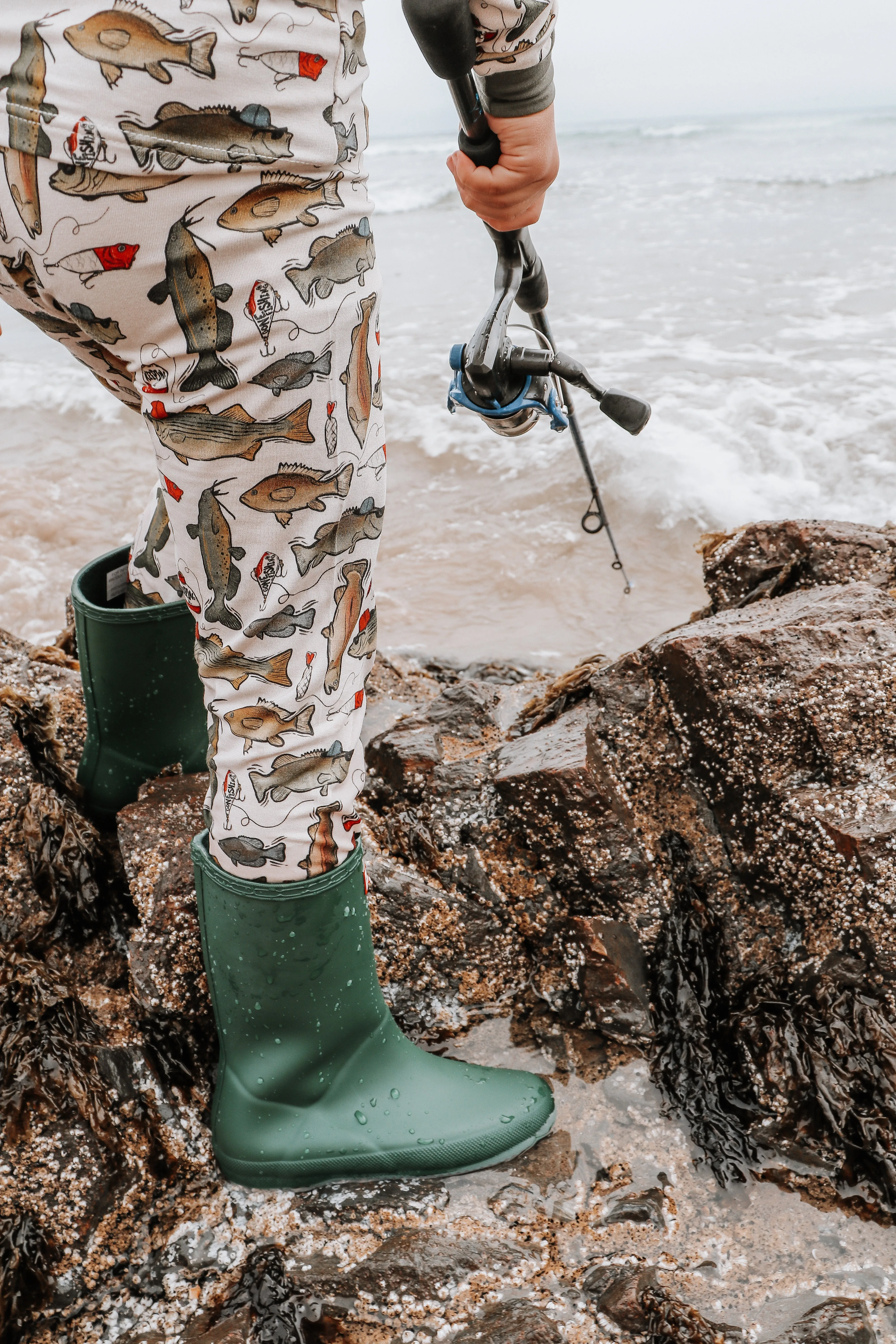 Wishin I Was Fishin 2 Piece Pajama Set