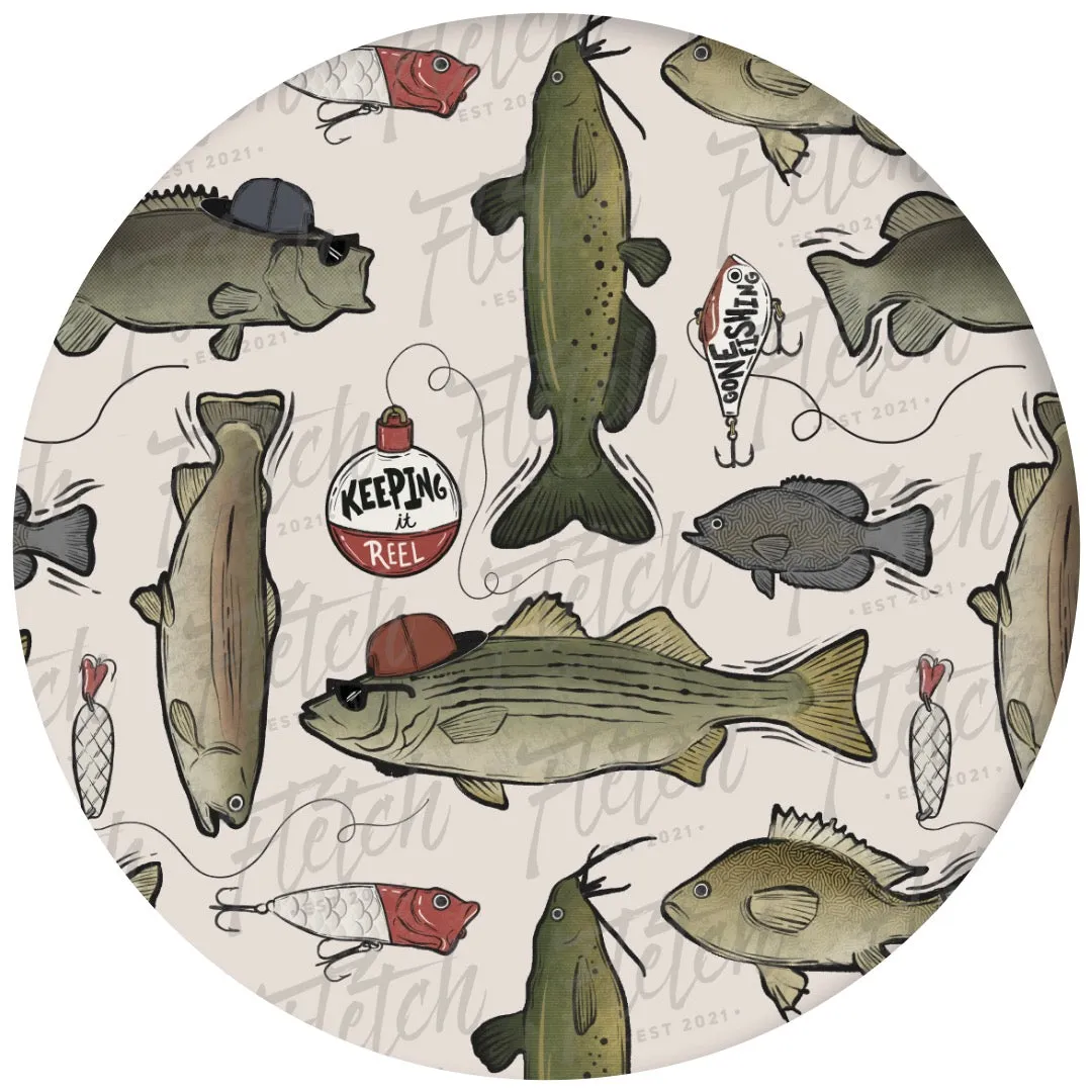 Wishin I Was Fishin 2 Piece Pajama Set
