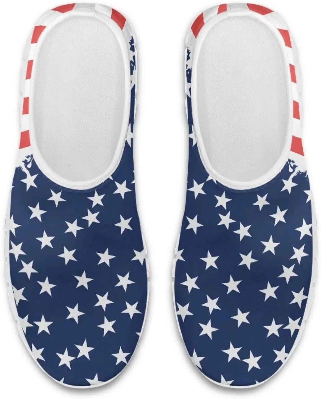 Women Walking Tennis Shoes Lightweight Slip On Sneakers Breathable Non Slip Gym Workout Shoes for Jogging Travel Size 5..5-11.5 White Sole