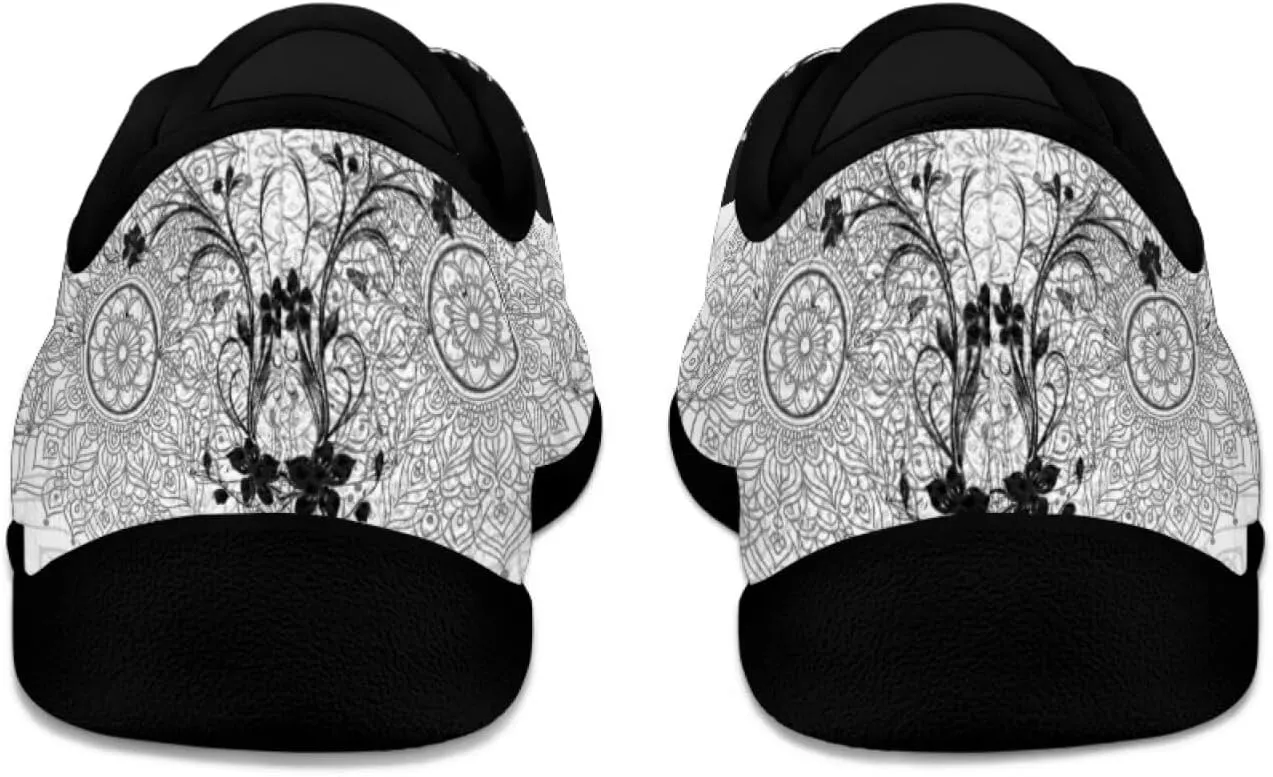 Women's Barefoot Shoes Wide Toe Box Sneakers Lightweight Breathable Lace Up Jogging Footwear