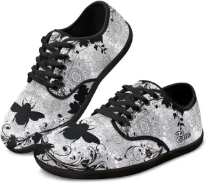 Women's Barefoot Shoes Wide Toe Box Sneakers Lightweight Breathable Lace Up Jogging Footwear