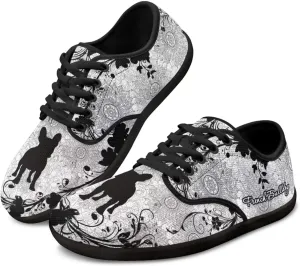 Women's Barefoot Shoes Wide Toe Box Sneakers Lightweight Breathable Lace Up Jogging Footwear