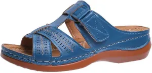 Womens Casual Slippers: Stylish Open Toe Sandals with Wedge Heel for Everyday Use, Outdoor Vacation, and Beach