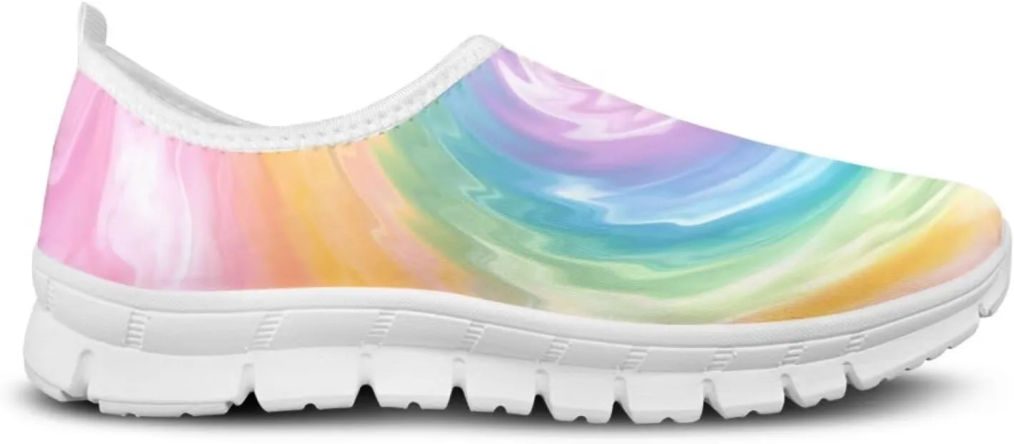 Womens Casual Sneakers Low Cut Non Slip Soft Breathable Lightweight Gym Exercise Walking Shoes