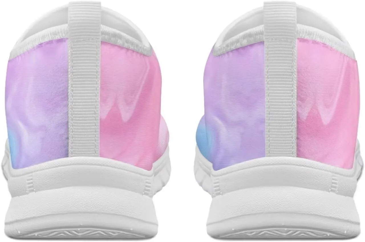 Womens Casual Sneakers Low Cut Non Slip Soft Breathable Lightweight Gym Exercise Walking Shoes