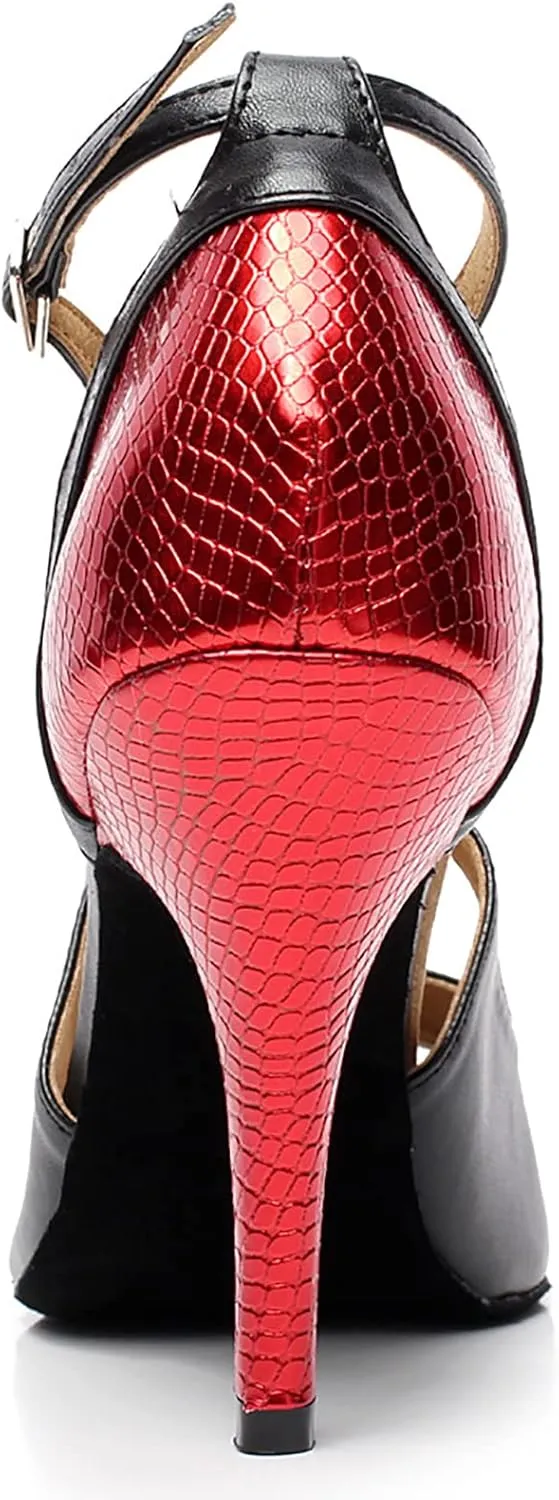 Women's Latin Dance Shoes Ballroom Salsa Professional Dancing Shoes Wedding Party High Heels Practice Sandals