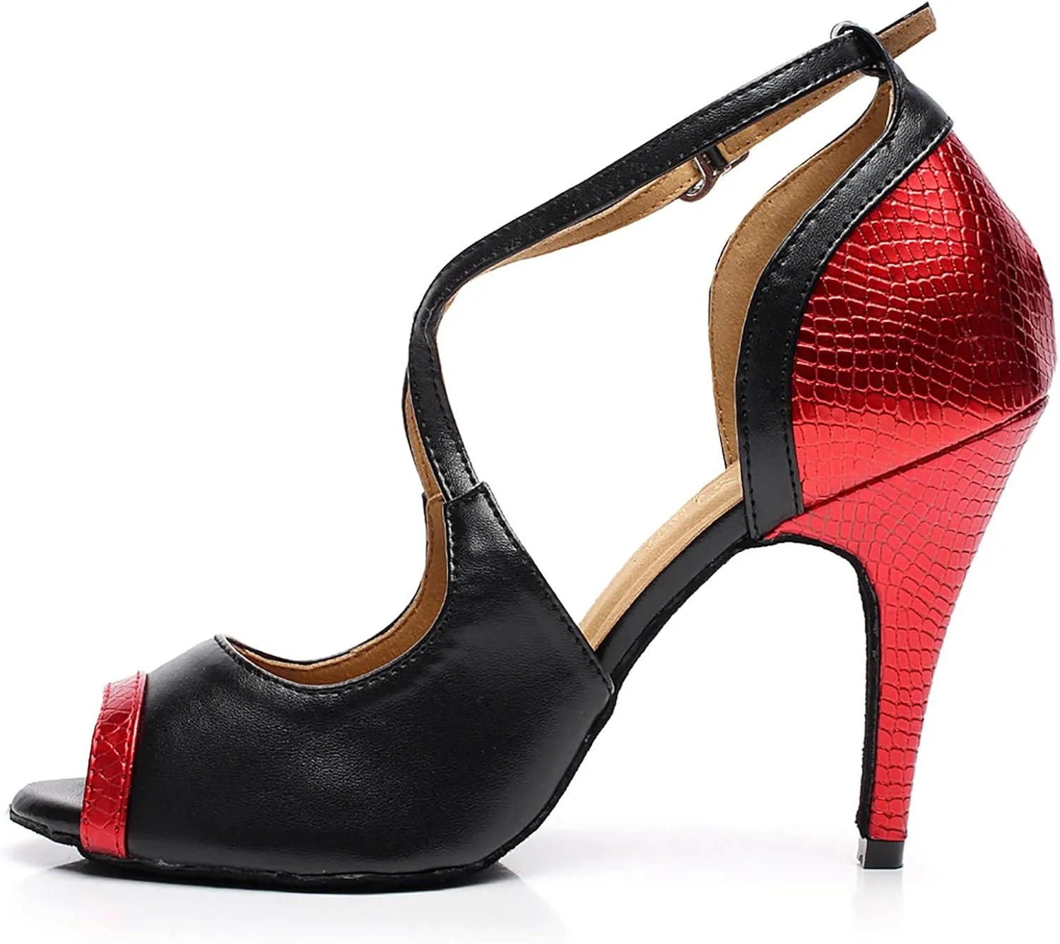 Women's Latin Dance Shoes Ballroom Salsa Professional Dancing Shoes Wedding Party High Heels Practice Sandals