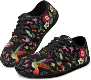 Women's Minimalist Barefoot Shoes Lightweight Mesh Sneakers Casual Walking Shoes Breathable Non-Slip Running Shoes Comfortable Low Top Footwear Work Flats