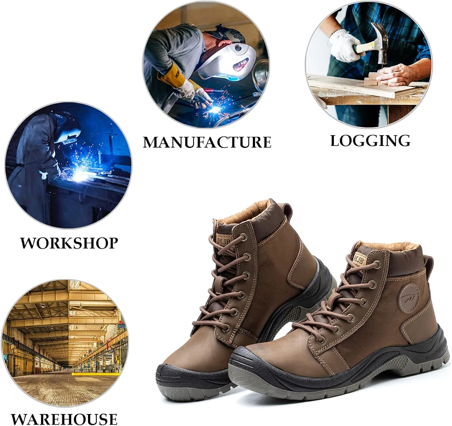 XUNRUO Steel Toe Boots for Men and Women, Work Safety Lightweight Sneaker Industrial and Construction Breathable Shoes